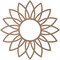 Ekena Millwork Daisy Wood Fretwork Pierced Ceiling Medallion, Wood (Paint Grade), 26"OD x 9"ID x 3/8"T CMWP26X26X0375DAMF - alternate 2